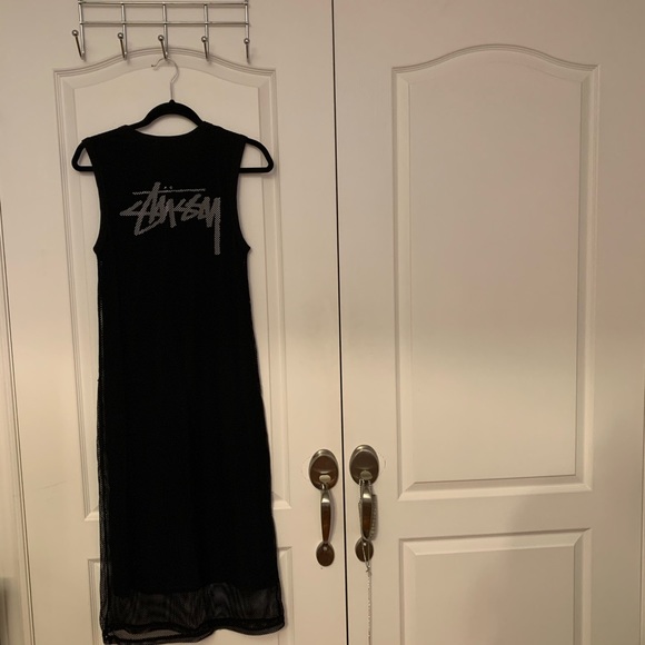 Stussy Black Mesh Dress - Picture 6 of 7